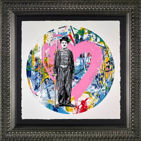 Roundabout - Chaplin by Mr. Brainwash - Framed Limited Edition on Paper